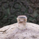 Bague en argent et quartz rose