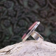 Bague en argent et rhodonite