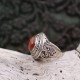 Bague en argent et cornaline