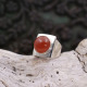 Bague en argent et cornaline