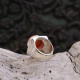 Bague en argent et cornaline