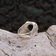 Bague en argent et onyx