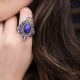 Bague en argent et lapis lazuli