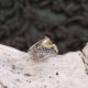 Bague en argent et citrine