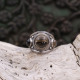 Bague en argent et quartz fumé