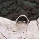 Bague en argent et quartz fumé