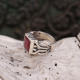 Bague en argent et racine de Rubis