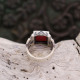 Bague en argent et racine de Rubis