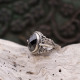 Bague en argent et onyx