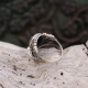 Bague en argent et onyx