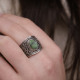 Bague en argent et turquoise