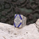 Bague en argent et lapis lazuli