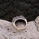 Bague en argent et onyx