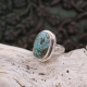 Bague en argent et turquoise