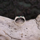 Bague en argent et malachite