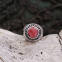 Bague en argent et racine de Rubis