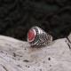 Bague en argent et racine de Rubis