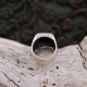 Bague en argent et onyx