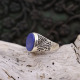 Bague en argent et lapis lazuli