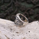 Bague en argent et onyx