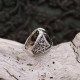 Bague en argent et onyx