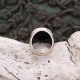 Bague en argent et onyx