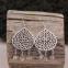 Boucles d'oreilles en argent et pierre de lune