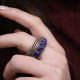 Bague en argent et lapis lazuli