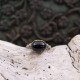 Bague en argent et laiton avec onyx