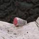 Bague en argent et racine de Rubis