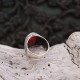 Bague en argent et racine de Rubis