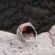 Bague en argent et cornaline