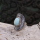 Bague en argent et turquoise