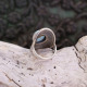 Bague en argent et turquoise