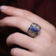 Bague en argent et lapis lazuli