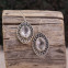 Boucles d'oreilles en argent et quartz