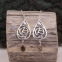 Boucles d'oreilles en argent et quartz fumé