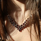 Collier en argent et grenat