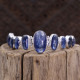 Bracelet en argent et kyanite