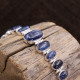 Bracelet en argent et kyanite