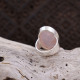 Bague en argent et quartz rose