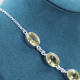 Collier en argent et pierre topaze jaune