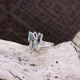 Bague en argent et abalone - papillon