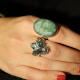 Bague en argent et abalone - abeille