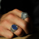 Bague en argent et lapis lazuli