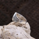 Bague en argent et racine de Saphir