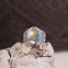 Bague en argent et turquoise cuivrée