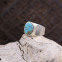 Bague en argent et turquoise