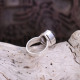 Bague en argent et opale noire