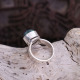 Bague en argent et opale noire